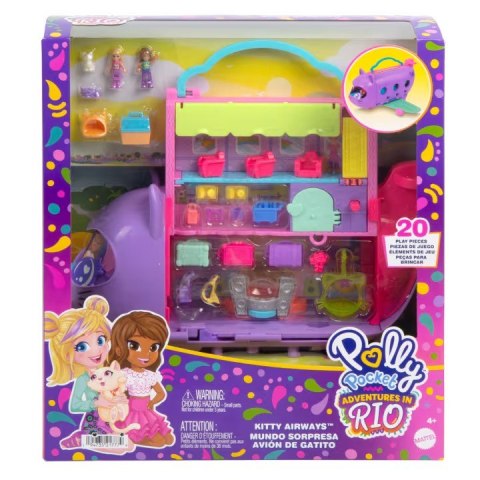 Figurki Polly Pocket Kotolot Samolot z dwiema laleczkami Figurki Polly Pocket Kotolot Samolot z dwiema laleczkami