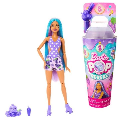 Lalka Barbie Pop Reveal Owocowy sok, fioletowa Lalka Barbie Pop Reveal Owocowy sok, fioletowa