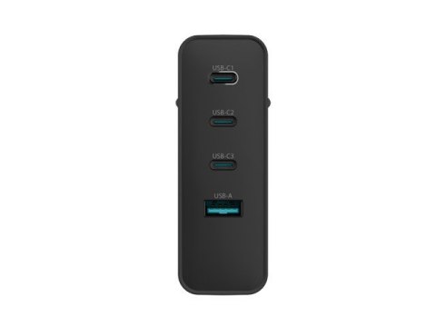Ładowarka sieciowa Ribera GAN 3xUSB-C + 1x USB-A 100W czarna Ładowarka sieciowa Ribera GAN 3xUSB-C + 1x USB-A 100W czarna
