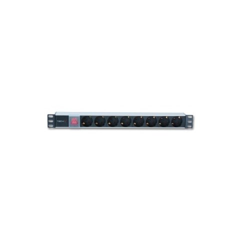 Listwa zasilająca Rack 19 cali 1U 250V/16A, 8xSCHUKO, 3m Listwa zasilająca Rack 19 cali 1U 250V/16A, 8xSCHUKO, 3m