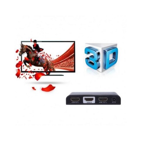 Rozdzielacz-splitter AV HDMI 2.0 1/2 Ultra HD 4K Rozdzielacz-splitter AV HDMI 2.0 1/2 Ultra HD 4K