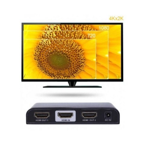 Rozdzielacz-splitter AV HDMI 2.0 1/2 Ultra HD 4K Rozdzielacz-splitter AV HDMI 2.0 1/2 Ultra HD 4K