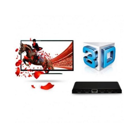 Rozdzielacz-splitter AV HDMI 2.0 1/4 Ultra HD 4Kx2K 3D Rozdzielacz-splitter AV HDMI 2.0 1/4 Ultra HD 4Kx2K 3D
