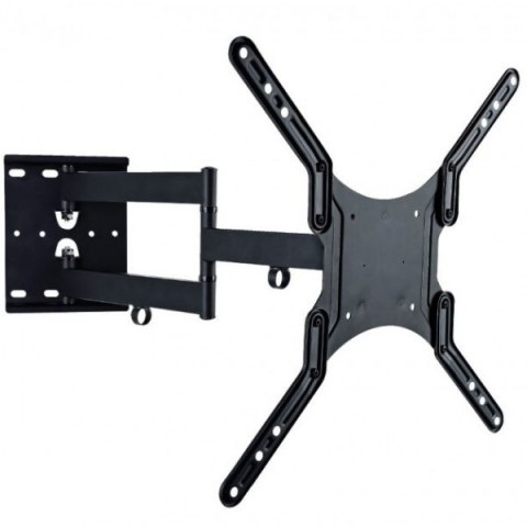 Uchwyt ścienny LCD/LED 23-55cali podwójne ramię, 45kg, czarny Uchwyt ścienny LCD/LED 23-55cali podwójne ramię, 45kg, czarny