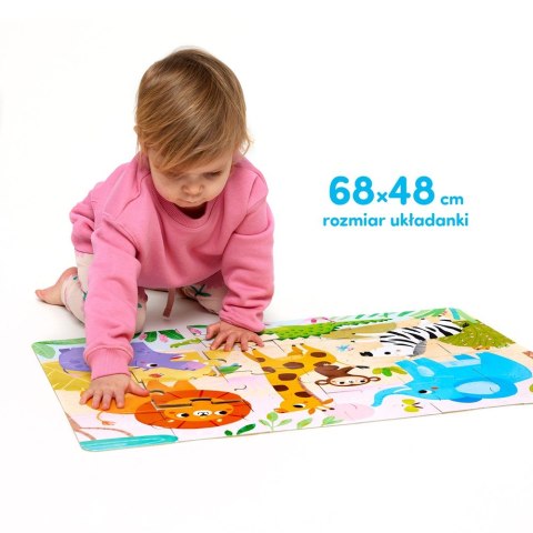 Układanka 24 elementy Dzikie puzzle Sawanna Układanka 24 elementy Dzikie puzzle Sawanna