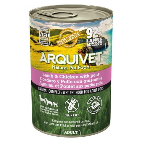 ARQUIVET MOKRA KARMA DLA PSA Z jagnięciną i kurczakiem 12x400G Arquivet ARQUIVET MOKRA KARMA DLA PSA Z jagnięciną i kurczakiem 12x400G Arquivet