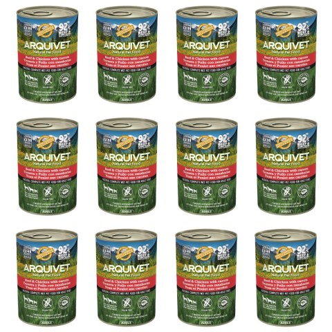 ARQUIVET MOKRA KARMA DLA PSA Z wołowiną i kurczakiem 12x400G Arquivet ARQUIVET MOKRA KARMA DLA PSA Z wołowiną i kurczakiem 12x400G Arquivet