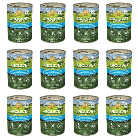 ARQUIVET Mokra karma dla szczeniąt z kurczakiem Junior 12x400g Arquivet ARQUIVET Mokra karma dla szczeniąt z kurczakiem Junior 12x400g Arquivet