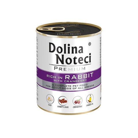 DOLINA NOTECI Premium bogata w królika z żurawiną 800g Dolina Noteci DOLINA NOTECI Premium bogata w królika z żurawiną 800g Dolina Noteci