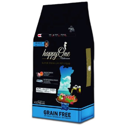 HappyOne Mediterraneum Adult Dog bogata w sardynki 12 kg HappyOne Meditteraneum HappyOne Mediterraneum Adult Dog bogata w sardynki 12 kg HappyOne Meditteraneum