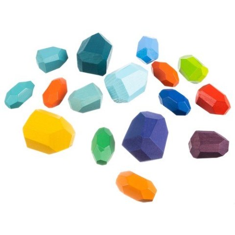 Kamienie/klocki drewniane - 16szt 22475 Kruzzel Kamienie/klocki drewniane - 16szt 22475 Kruzzel