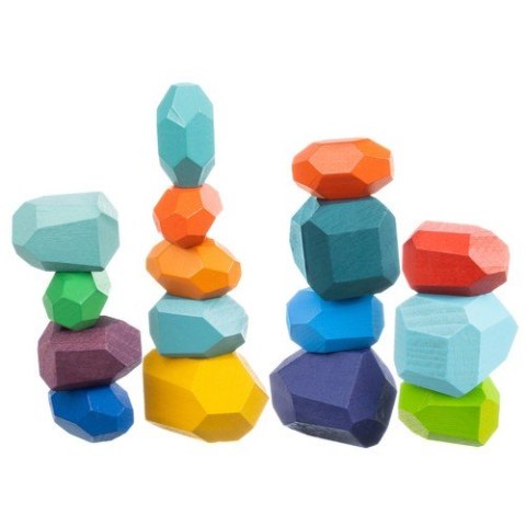 Kamienie/klocki drewniane - 16szt 22475 Kruzzel Kamienie/klocki drewniane - 16szt 22475 Kruzzel