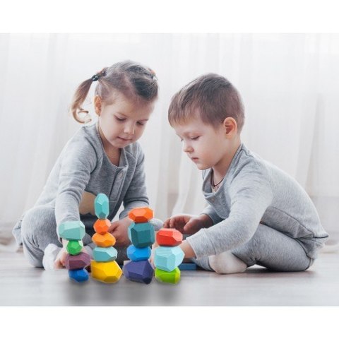 Kamienie/klocki drewniane - 16szt 22475 Kruzzel Kamienie/klocki drewniane - 16szt 22475 Kruzzel