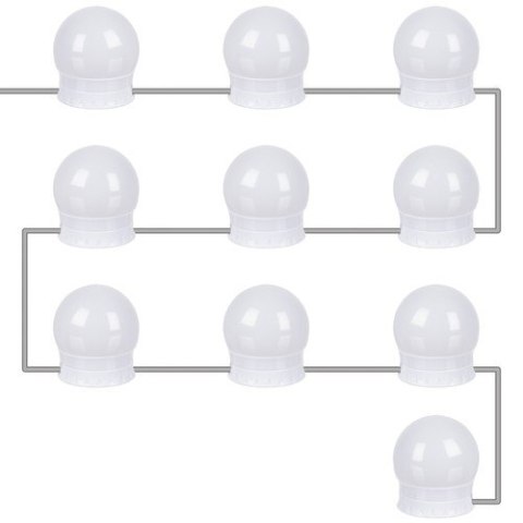 Lampki LED na lustro/ do toaletki- 10szt. Izoxis