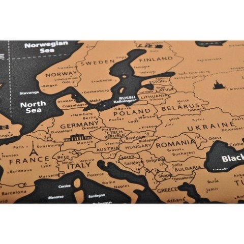 Mapa świata - zdrapka z flagami 23443 Malatec