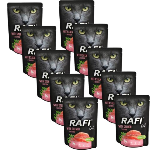 Rafi Cat Łosoś saszetka 10 x 300 g Rafi Rafi Cat Łosoś saszetka 10 x 300 g Rafi