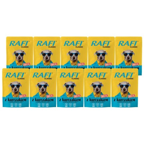 Rafi Classic saszetka dla psa z kurczakiem 10 x 400 g Rafi Rafi Classic saszetka dla psa z kurczakiem 10 x 400 g Rafi