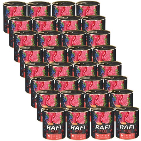 Rafi z wołowiną, borówką i żurawiną 24 x 400 g Rafi Rafi z wołowiną, borówką i żurawiną 24 x 400 g Rafi