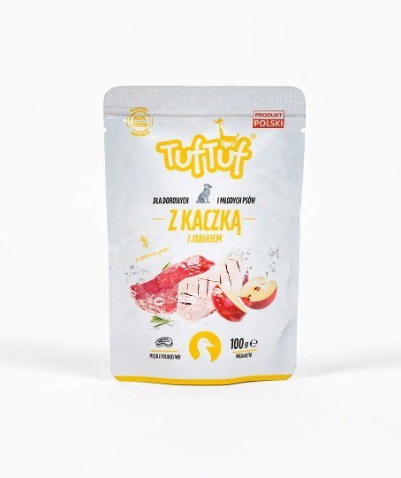 TUF TUF Saszetka kaczka z jabłkiem 100g x 10szt. Tuf Tuf TUF TUF Saszetka kaczka z jabłkiem 100g x 10szt. Tuf Tuf