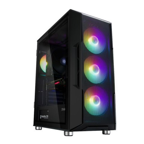 Obudowa I3 Neo ATX Mid Tower RGB 4xwentylator, czarna Obudowa I3 Neo ATX Mid Tower RGB 4xwentylator, czarna