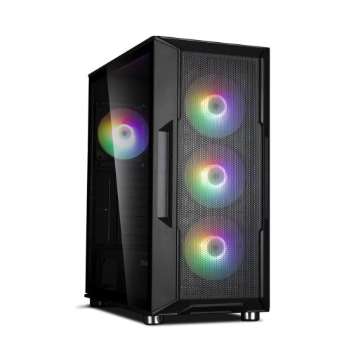Obudowa I3 Neo ATX Mid Tower RGB 4xwentylator, czarna Obudowa I3 Neo ATX Mid Tower RGB 4xwentylator, czarna