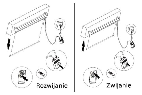Ekran projekcyjny elektryczny MC-593 120" 240x180 4:3 ściana lub sufit Ekran projekcyjny elektryczny MC-593 120" 240x180 4:3 ściana lub sufit