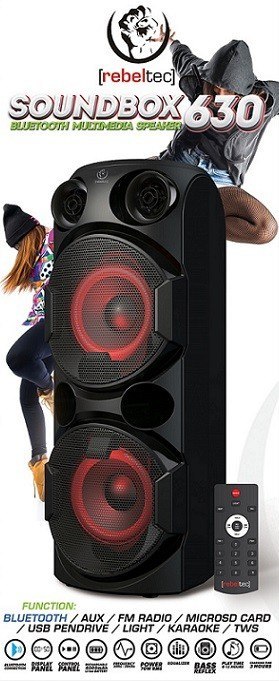 Głośnik Bluetooth karaoke SoundBox 630 Głośnik Bluetooth karaoke SoundBox 630