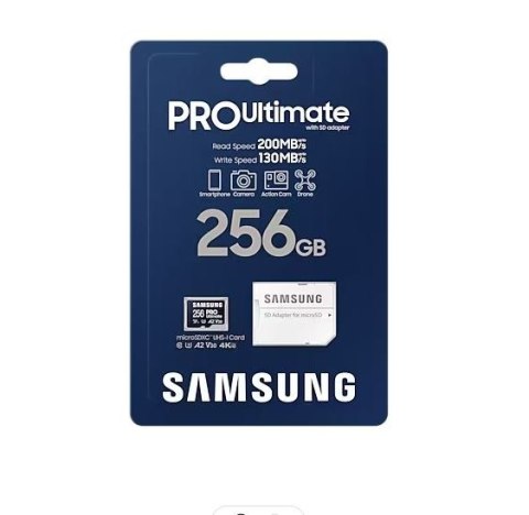 Karta pamięci microSD MB-MY256SA/WW Pro Ultimate 256GB + Adapter Karta pamięci microSD MB-MY256SA/WW Pro Ultimate 256GB + Adapter