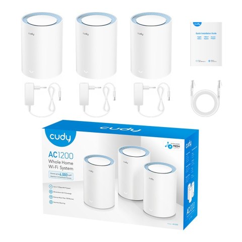 System WiFi Mesh M1200 (3-Pack) AC1200 System WiFi Mesh M1200 (3-Pack) AC1200