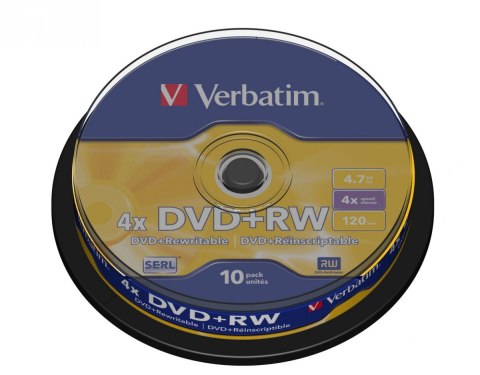 DVD+RW 4x 4.7GB 10P CB 43488 DVD+RW 4x 4.7GB 10P CB 43488