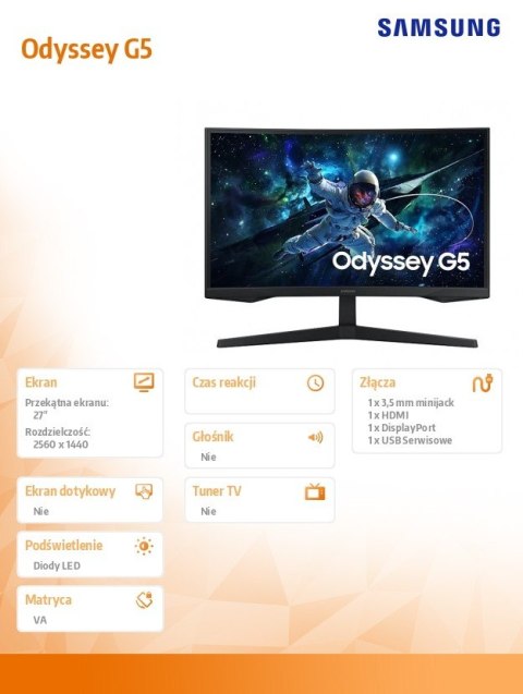 Monitor gamingowy 27 cali LS27CG552EUXEN