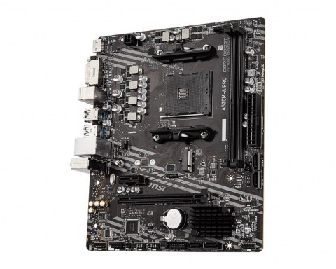 Płyta główna A520M-A PRO AM4 2DDR4 DVI/HDMI USB 3.2 mATX Płyta główna A520M-A PRO AM4 2DDR4 DVI/HDMI USB 3.2 mATX
