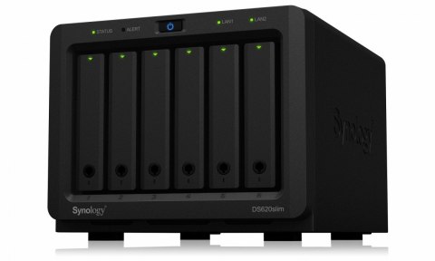 Serwer NAS DS620slim 6x0HDD 2,5Ghz 2GB DDR3L 2xUSB3.0 2xRJ45 Serwer NAS DS620slim 6x0HDD 2,5Ghz 2GB DDR3L 2xUSB3.0 2xRJ45