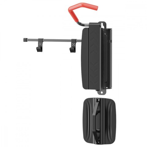 Wieszak rowerowy na ścianę, MC-499 MAX 35kg stalowy, czarny
