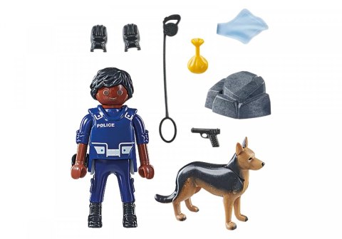 Figurka Special Plus 71162 Policjant z psem tropiącym Figurka Special Plus 71162 Policjant z psem tropiącym