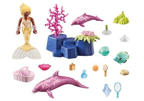 Zestaw figurek Princess Magic 71501 Syrenka z delfinami Zestaw figurek Princess Magic 71501 Syrenka z delfinami