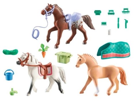 Zestaw z figurkami Horses 71356 3 konie: Morgan, Quarter Horse i Angloar Zestaw z figurkami Horses 71356 3 konie: Morgan, Quarter Horse i Angloar