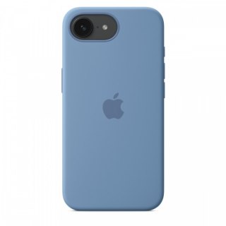 Etui silikonowe do iPhonea 16e - zimowy błękit