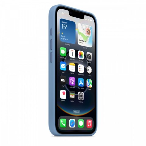 Etui silikonowe do iPhonea 16e - zimowy błękit Etui silikonowe do iPhonea 16e - zimowy błękit