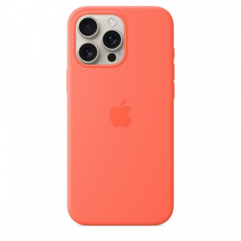 Etui silikonowe z MagSafe do iPhonea 16 Pro Max - mandarynkowe Etui silikonowe z MagSafe do iPhonea 16 Pro Max - mandarynkowe