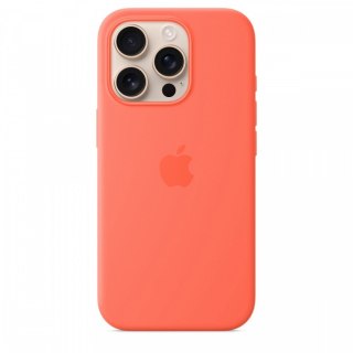 Etui silikonowe z MagSafe do iPhonea 16 Pro - mandarynkowe