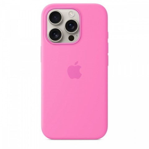 Etui silikonowe z MagSafe do iPhonea 16 Pro - piwonia Etui silikonowe z MagSafe do iPhonea 16 Pro - piwonia