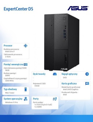 Komputer ExpertCenter D500ME-713700280X i7-13700 16/512/w11PRO