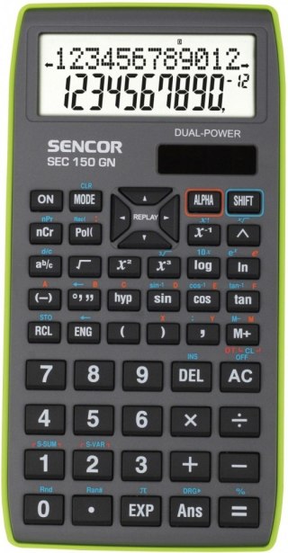 Kalkulator szkolno - naukowy SEC 150 GN 12+10 cyfrowy wys. LCD
