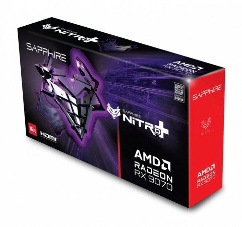 Karta graficzna Radeon RX 9070 NITRO+ 16GB OC GDDR6 256bit 2DP/2HDMI Karta graficzna Radeon RX 9070 NITRO+ 16GB OC GDDR6 256bit 2DP/2HDMI
