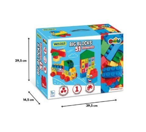 Klocki 51 elementów Big Blocks Klocki 51 elementów Big Blocks
