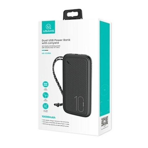 Powerbank PB56 10000mAh 2xUSB czarny Powerbank PB56 10000mAh 2xUSB czarny