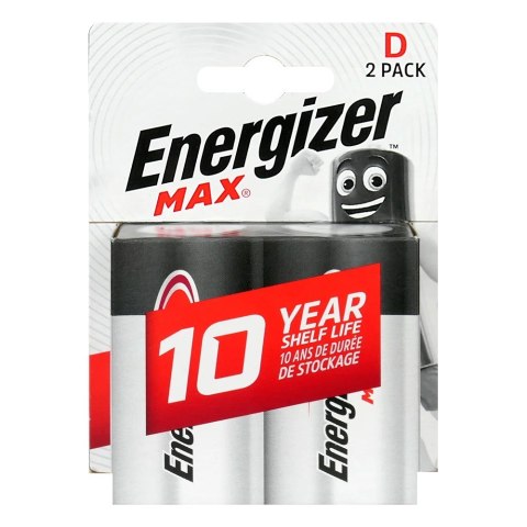 Baterie alkaliczne LR20/D blister 2szt. ENERGIZER MAX Baterie alkaliczne LR20/D blister 2szt. ENERGIZER MAX