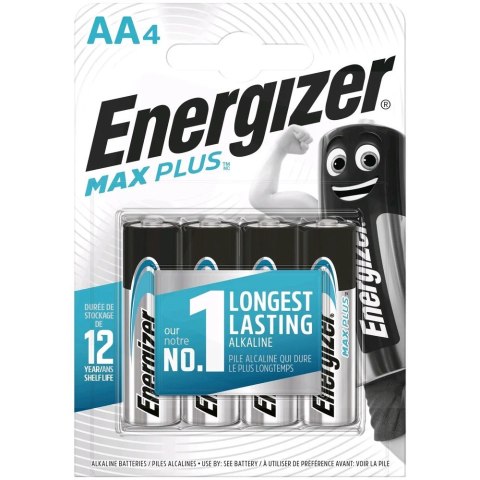 Baterie alkaliczneLR6/AA blister 4szt. ENERGIZER MAX PLUS Baterie alkaliczneLR6/AA blister 4szt. ENERGIZER MAX PLUS