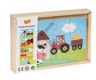 Puzzle drewniane 4 obrazki